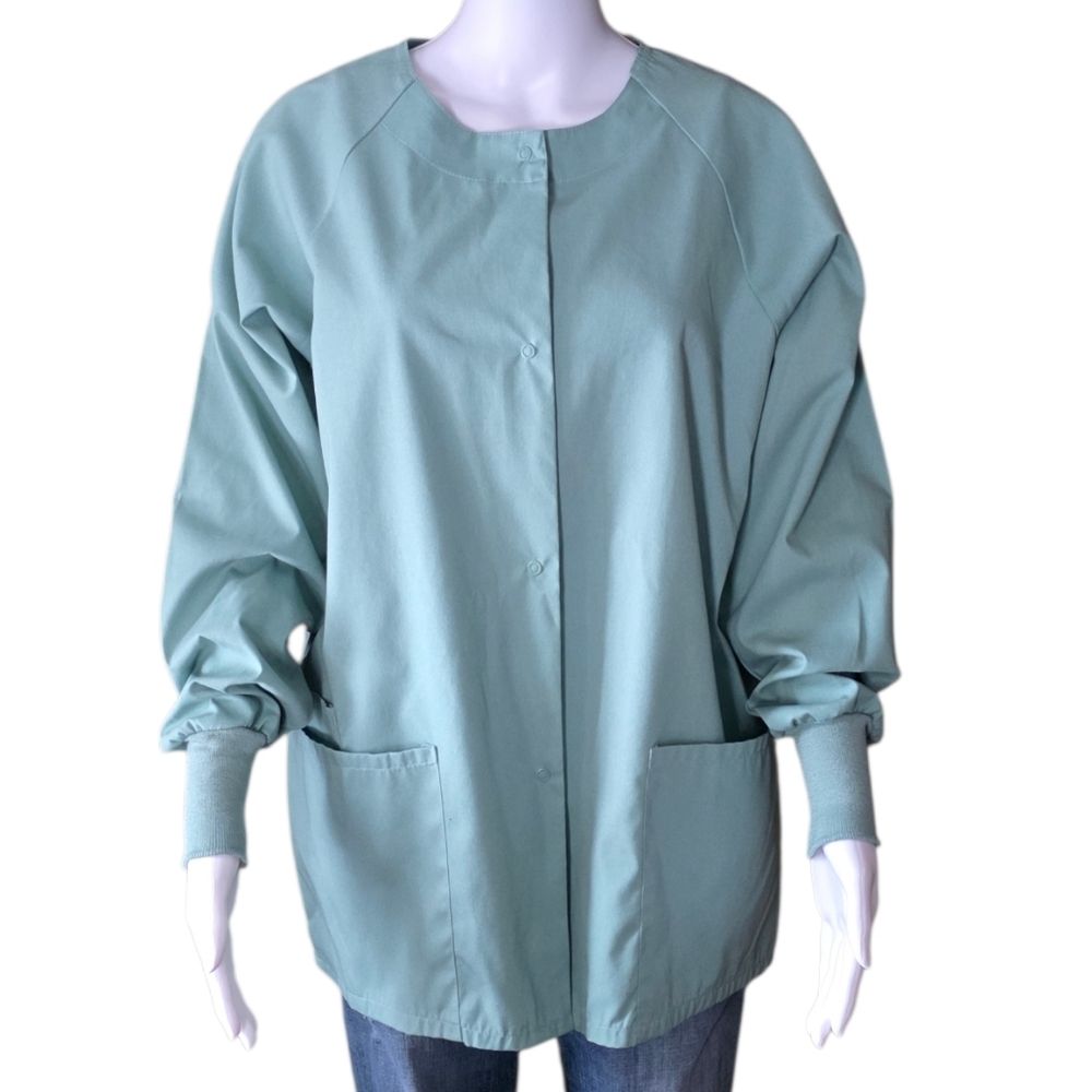 Y2K Fundamentals By White Swan Snap Front Scrub Jacket